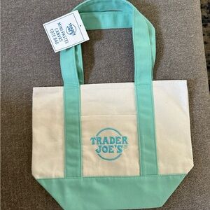 Mint Pastel Canvas Tote Bag